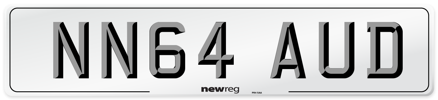 NN64 AUD Number Plate from New Reg